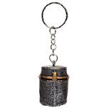 Sleutelhanger ijzer middeleeuwse ridderhelm 4cm