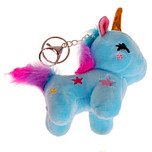 Sleutelhanger/Tashanger Eenhoorn Blauw - 10x10x4,5cm