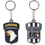 Sleutelhanger PVC 101st Airborne D-Day 44 - Fostex WW2 Series - 6,5x4,5cm