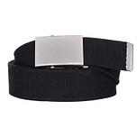 Koppelriem/Tropenkoppel canvas met schuifgesp - Zwart