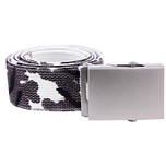 Koppelriem/Tropenkoppel canvas met schuifgesp - Camouflage zwart/wit - Urban