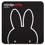 Onderzetter - Nijntje Snoet - Zwart - 9,5x9,5