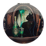 Make-up spiegeltje Lisa Parker Kat - Absinthe Kat - 7cm