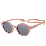 Meisjeszonnebril Oudroze met rubber hoofdband aan voet 10mnd-4jr - 100% UV cat 3