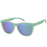 Meisjeszonnebril Vlindermodel Mintgroen met revo glazen 5-8jr - 100% UV cat 3