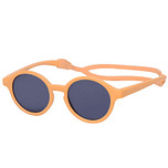 Meisjeszonnebril - Perzik met rubber hoofdband aan voet 10mnd-4jr - 100% UV cat 3