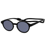 Kinderzonnebril - Zwart met rubber hoofdband aan voet 10mnd-4jr - 100% UV cat 3