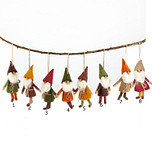 Vilten hanger kabouter aardetinten - 14cm