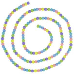 Viltslinger - Bolletjes Vilt Small - 200cm - Volle Pasteltinten - Fairtrade Homedeco 