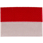 Strijkapplicatie 8x6cm vlag Indonesië