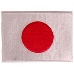 Strijkapplicatie 8x6cm vlag Japan
