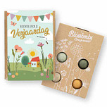 Blossombs Giftbox Mini - Bloemen voor je verjaardag - 4x Bloemzaadbommetjes - 100% Biologisch