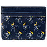 Kaarthouder Wielrenners Gele Trui - Stoffen RFID-Bescherming - 7,5x10x0,2cm