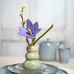 Vilt Bloem - Krokus Lila - 25cm - Fairtrade Homedecoratie