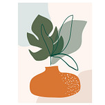 Schilderen op Nummer Set - Vaas Monstera - incl. Verf & Penselen - 30x40cm