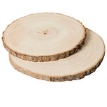 Houten Schijven DIY/Hobby - 2 Stuks - Onbehandeld Hout - Diameter 18cm & 21cm