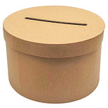 Enveloppen Doos Kraft/Bruin Karton Rond - Creatief & Hobby & DIY - Duurzaam - 24.5x24.5x15cm