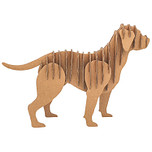 3D Model Karton Puzzel - Hond Small - DIY Hobby Knutselen - 20x14x4cm