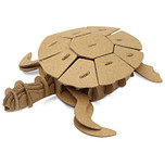 3D Model Karton Puzzel - Schildpad Small - DIY Hobby Knutsellen - 15x12x3cm
