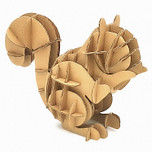 3D Model Karton Puzzel - Eekhoorn - DIY Hobby Knutsellen - 13.5x6.5x9.1cm