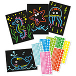 Knutselset A4 Fromaat Karton - Zeeleven - 4x Voorbeeldplaat / 8x Stickervellen - DIY Hobby Kind 3+