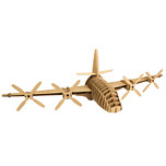 3D Model Karton Puzzel - Vliegtuig Turboprop Wanddecoratie - DIY Hobby Knutsellen - 78x20x28cm