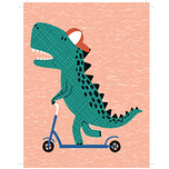 Diamond Painting Knutselset Kind 6+ - Dinosaurus met Pet & Step - Kaart - incl. Pen - 15x20cm