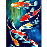 Diamond Painting Set - Koi Karpers - incl. Pen & Wax - 30x40cm