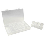 Diamond Painting Accessoire - Opslagdoos met Deksel & 28 Uitneembare Vakjes - 17.5x10.5x2.6cm