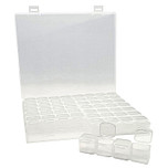 Diamond Painting Accessoire - Opslagdoos met Deksel & 56 Uitneembare Vakjes - 21x17.5x2.6cm