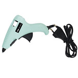 Lijmpistool Mintgroen 15W - incl 2 Lijmsticks 7mm - Hobby & DIY & Creatief - Inklapbare Standaard - Ergonomisch - 13cm