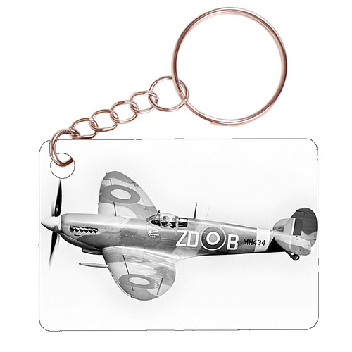 Sleutelhanger 6x4cm - Supermarine Spitfire - Fighter WW2 - RAF