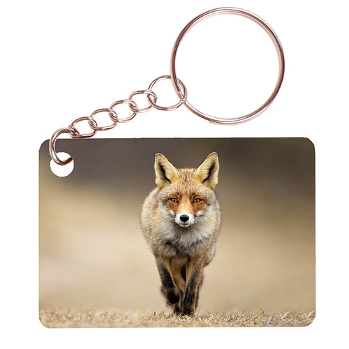 Sleutelhanger 6x4cm - Vos op Pad