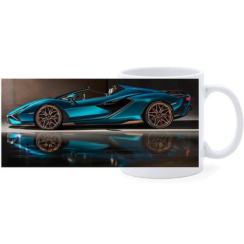 Beker - Sportauto Blauw - Supercar