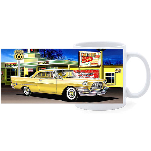 Beker - Amerikaanse Auto Route 66 Tekening