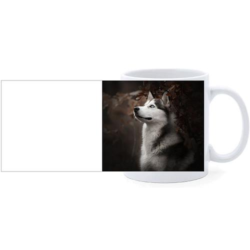 Beker - Husky op Donkere Achtergrond