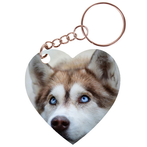 Sleutelhanger Husky - Hartje