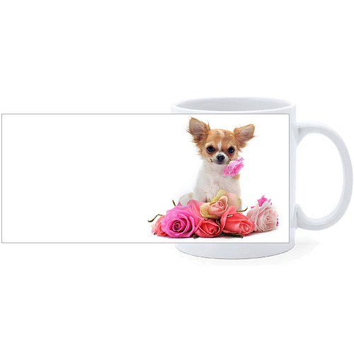 Beker - Chihuahua met Roze Rozen