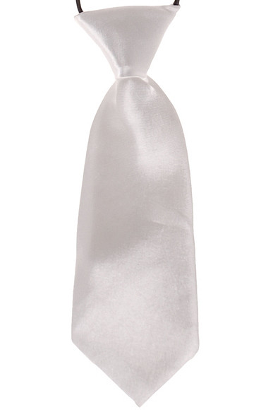 Kinderstropdas effen wit kleine maat