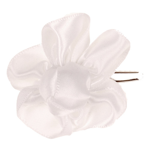 Haarclipje bloem off-white - 7cm 