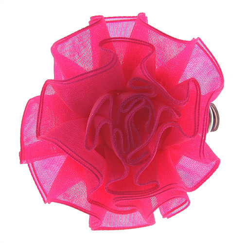 Haarclipje bloem fuchsia