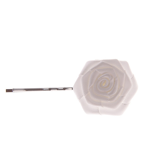 Schuifspeldje bloemetje ivoor