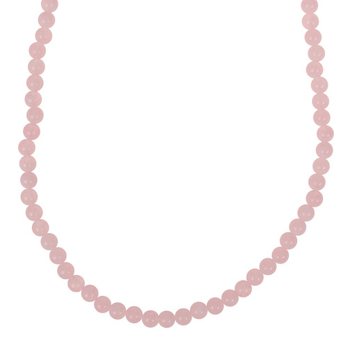 Kinderketting - Roze gewolkte kraaltjes 6mm - Elastisch