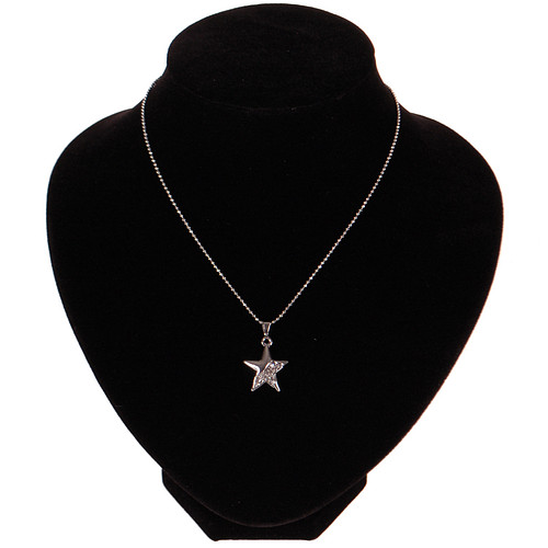 Ketting zilver met strass ster