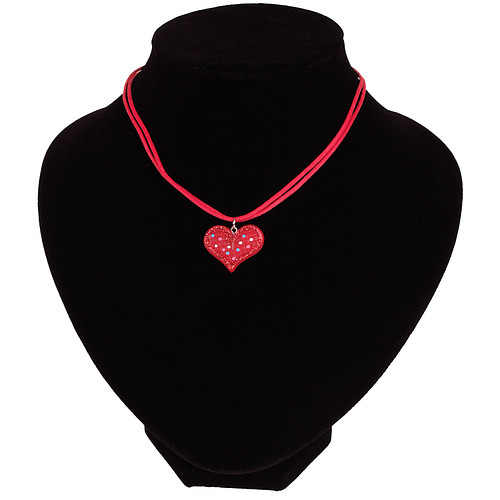 Kinderketting rood met een hartje