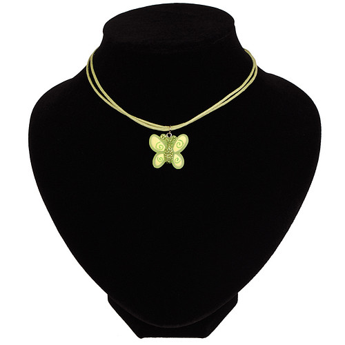 Kinderketting groen met vlinder