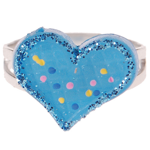 Ringetje blauw hartje