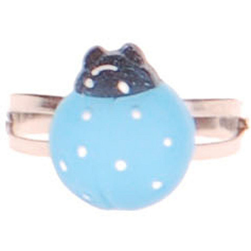 Ringetje lieveheersbeestje lichtblauw