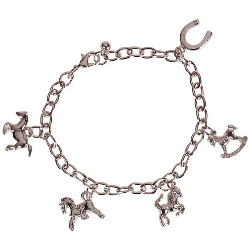 Bedelarmbandje met paarden bedeltjes