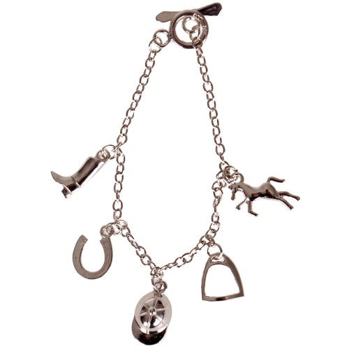 Bedelarmbandje met bedeltjes paard - Zilverkleurig